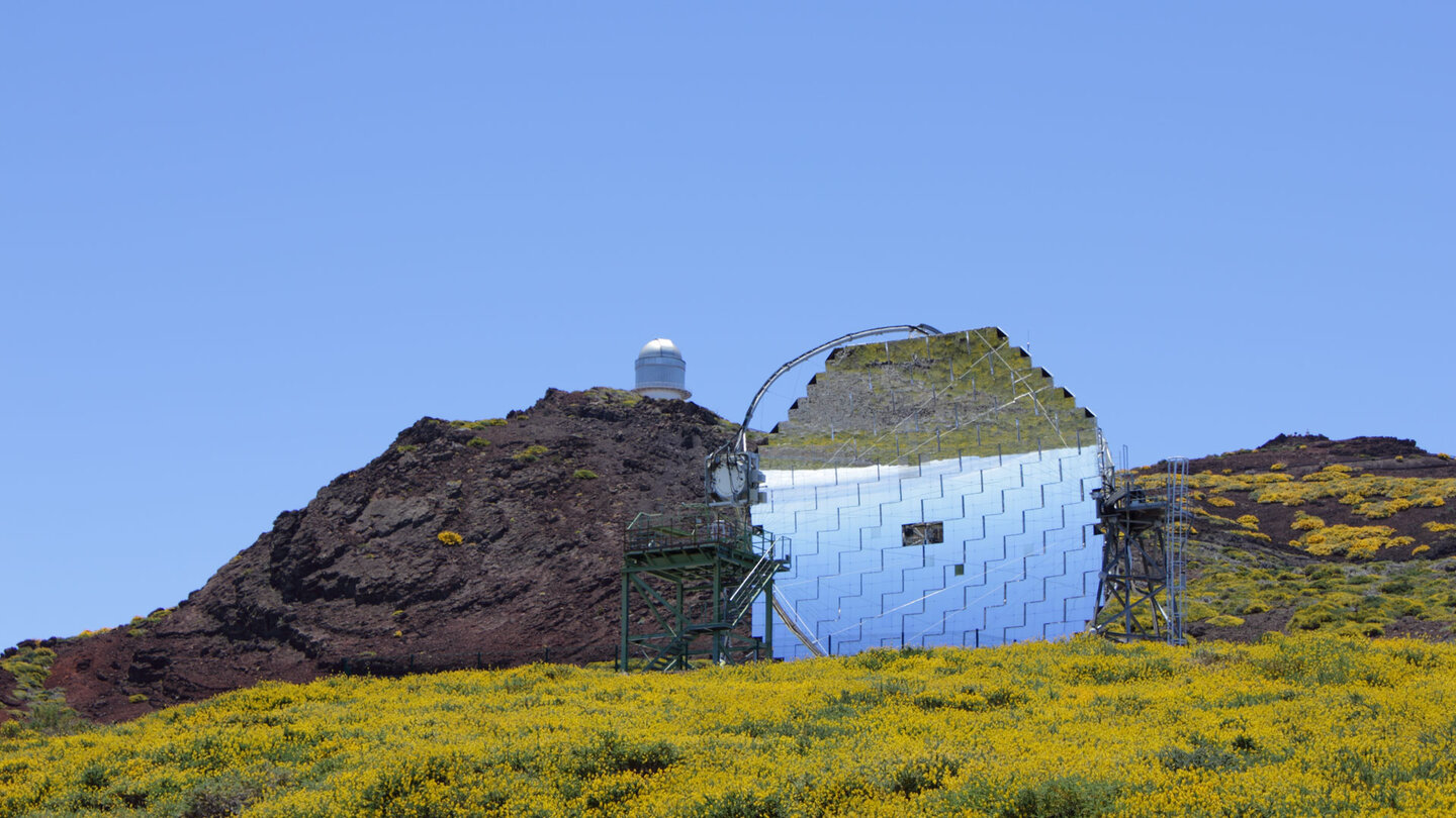 MAGIC-Teleskop am Roque de los Muchachos Observatorium
