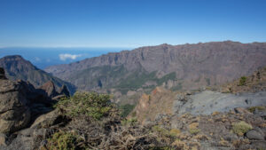 Blick in den Erosionskrater der Caldera de Taburiente