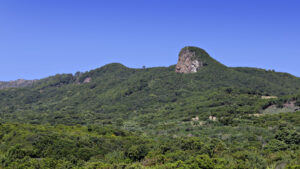 Der Roque Niquiomo bei Villa de Mazo – markanter Lavafels an der Südostküste La Palmas