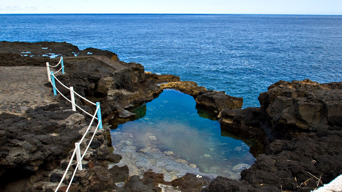 Charco Azul, San Andrés – natürliche Lavabecken an La Palmas Nordostküste