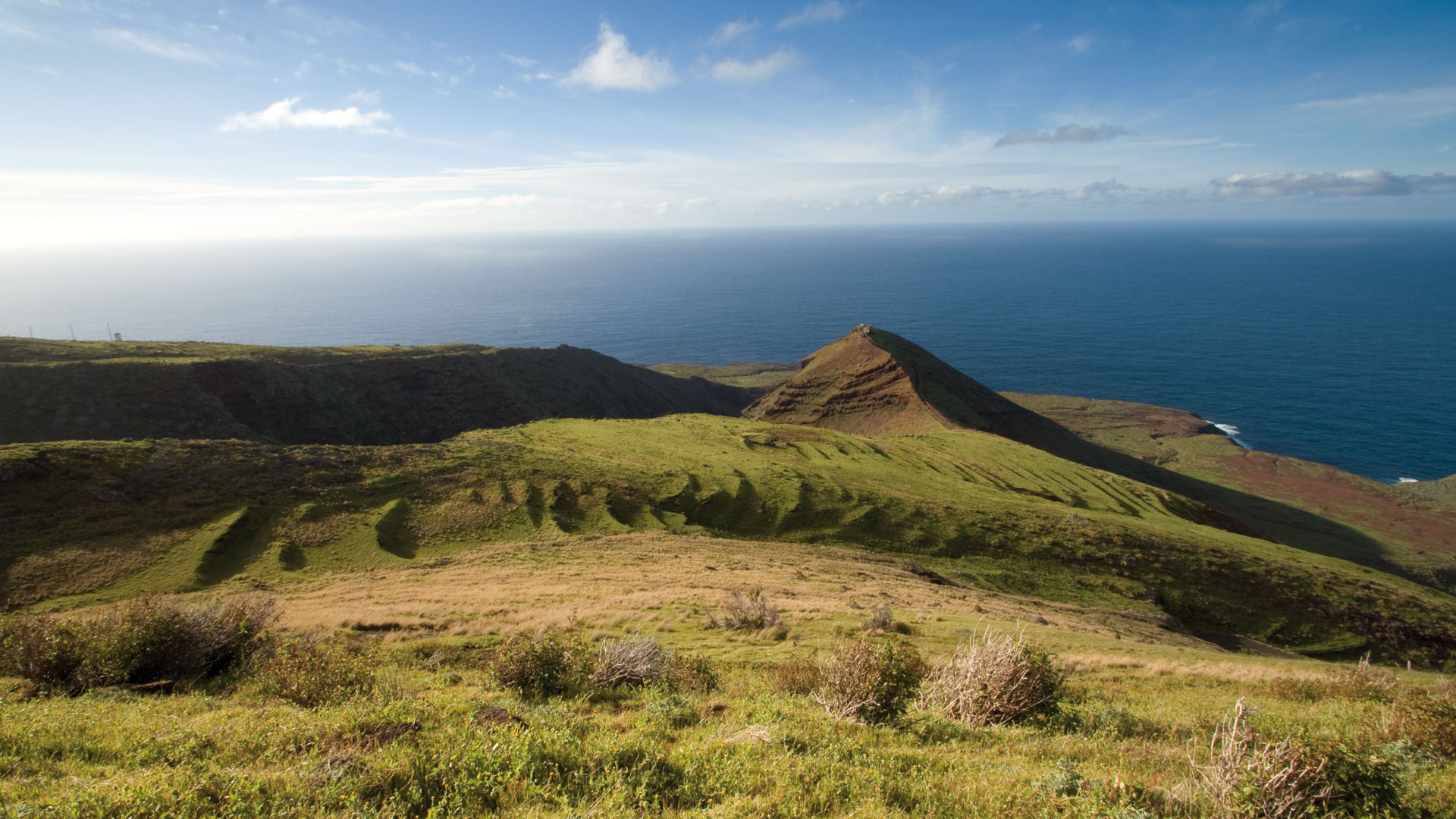 Landschaft bei Juan Adalid mit Blick zum Atlantik