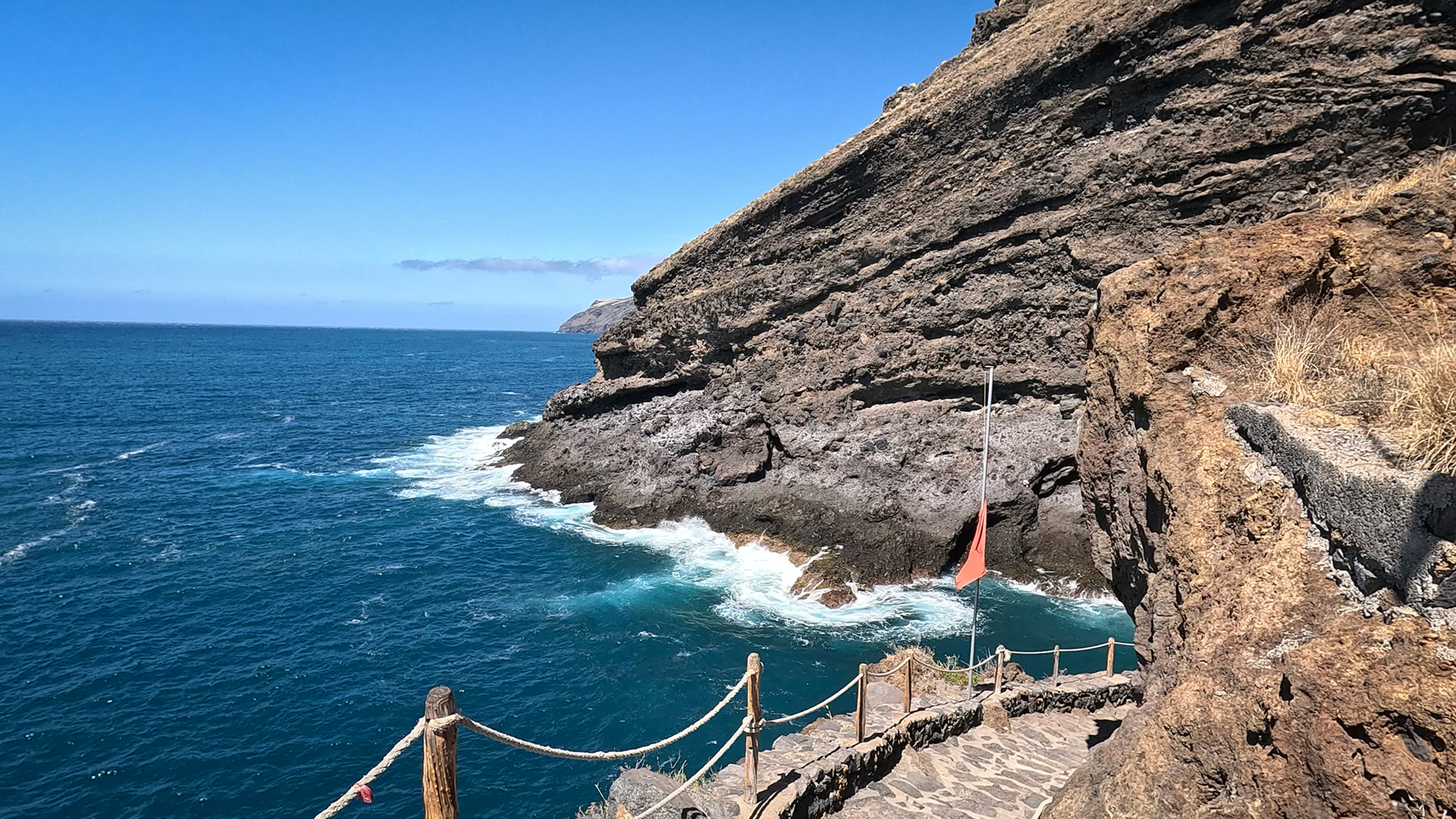 Route zur Piratenbucht Porís de Candelaria auf La Palma.