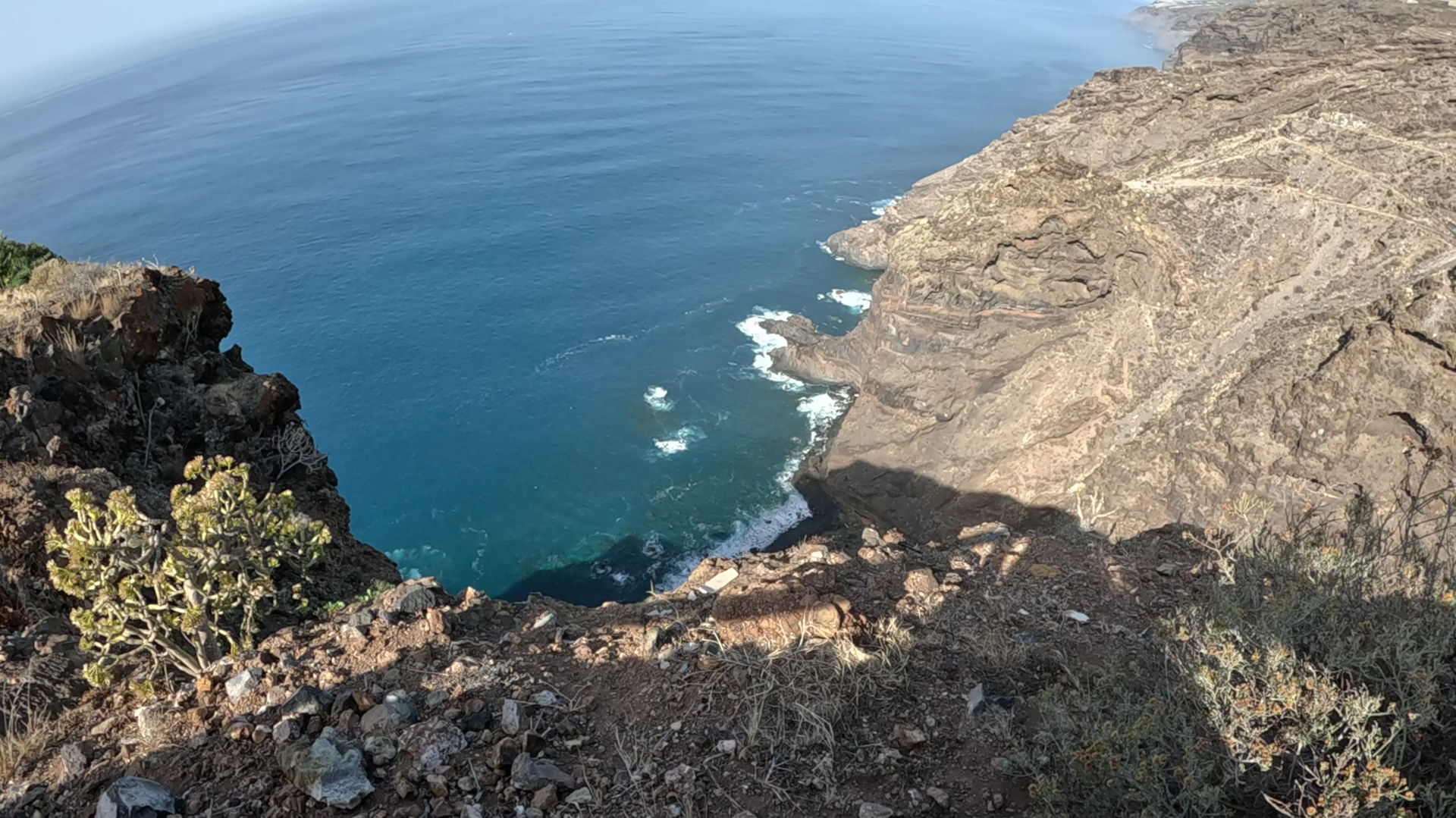 Ausblick vom Mirado Barranco del Jurado auf La Palma