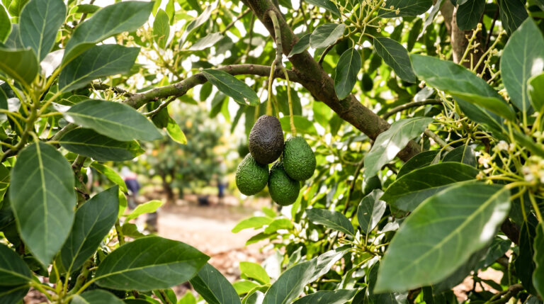 Frische Produkte vom Markt – Avocados aus La Palma sind auf dem Bauernmarkt am besten