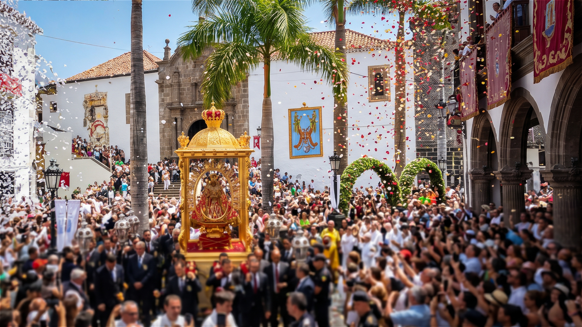 Bajada de la Virgen de las Nieves — die Herabführung der Schutzpatronin von ihrem Bergheiligtum in die Hauptstadt