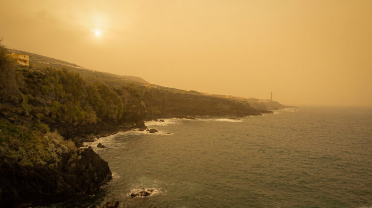 Calima – Saharastaub über La Palma.