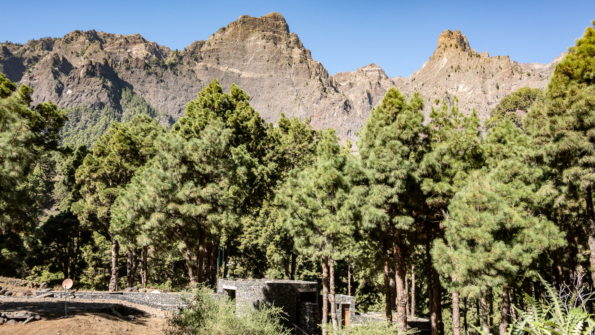 Campingplatz in der Caldera de Taburiente auf La Palma