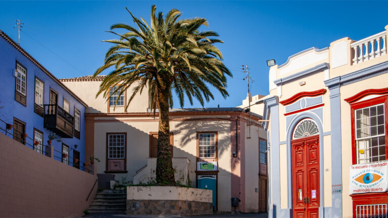 typische Gasse in El Paso auf La Palma