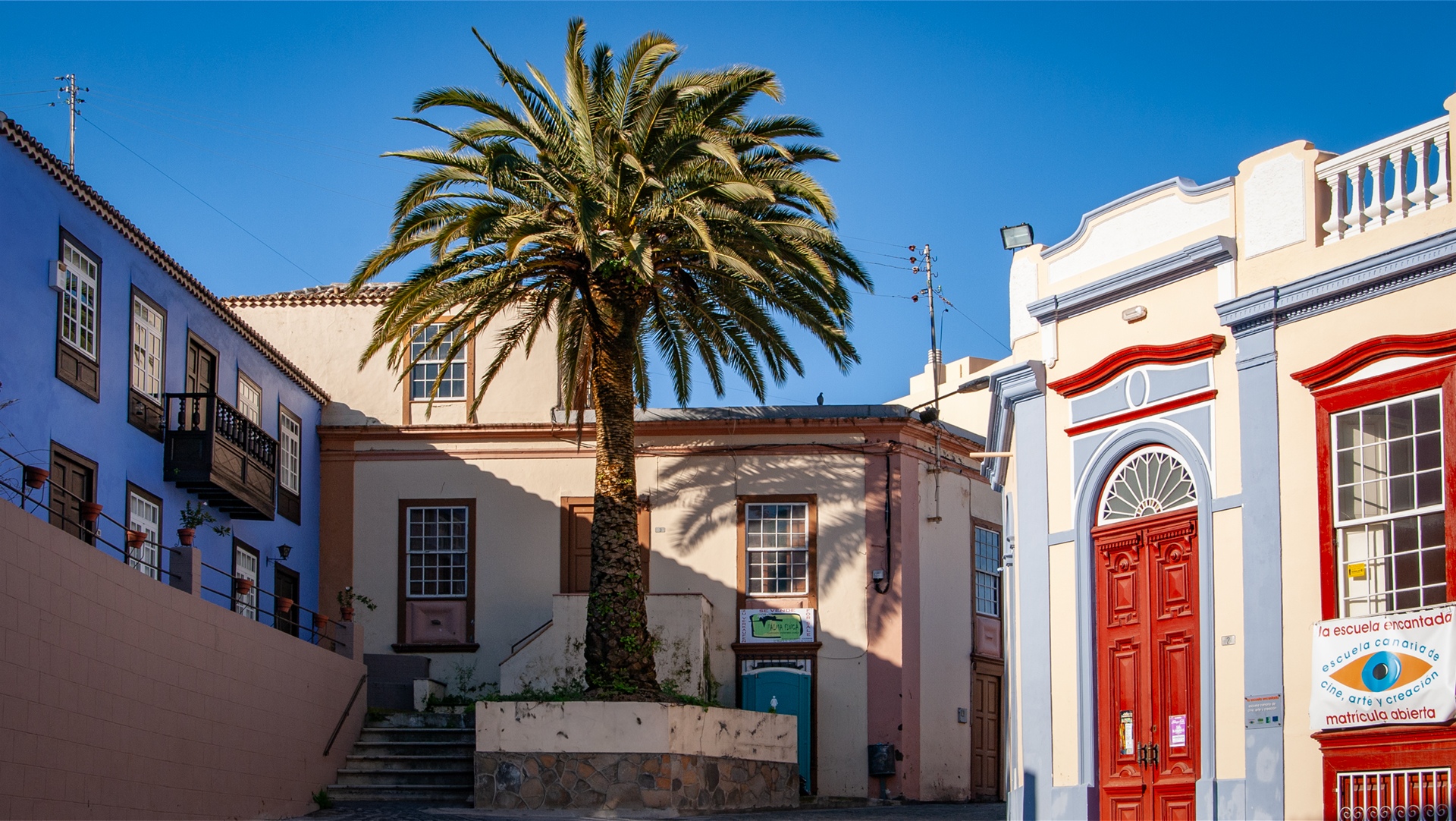 typische Gasse in El Paso auf La Palma