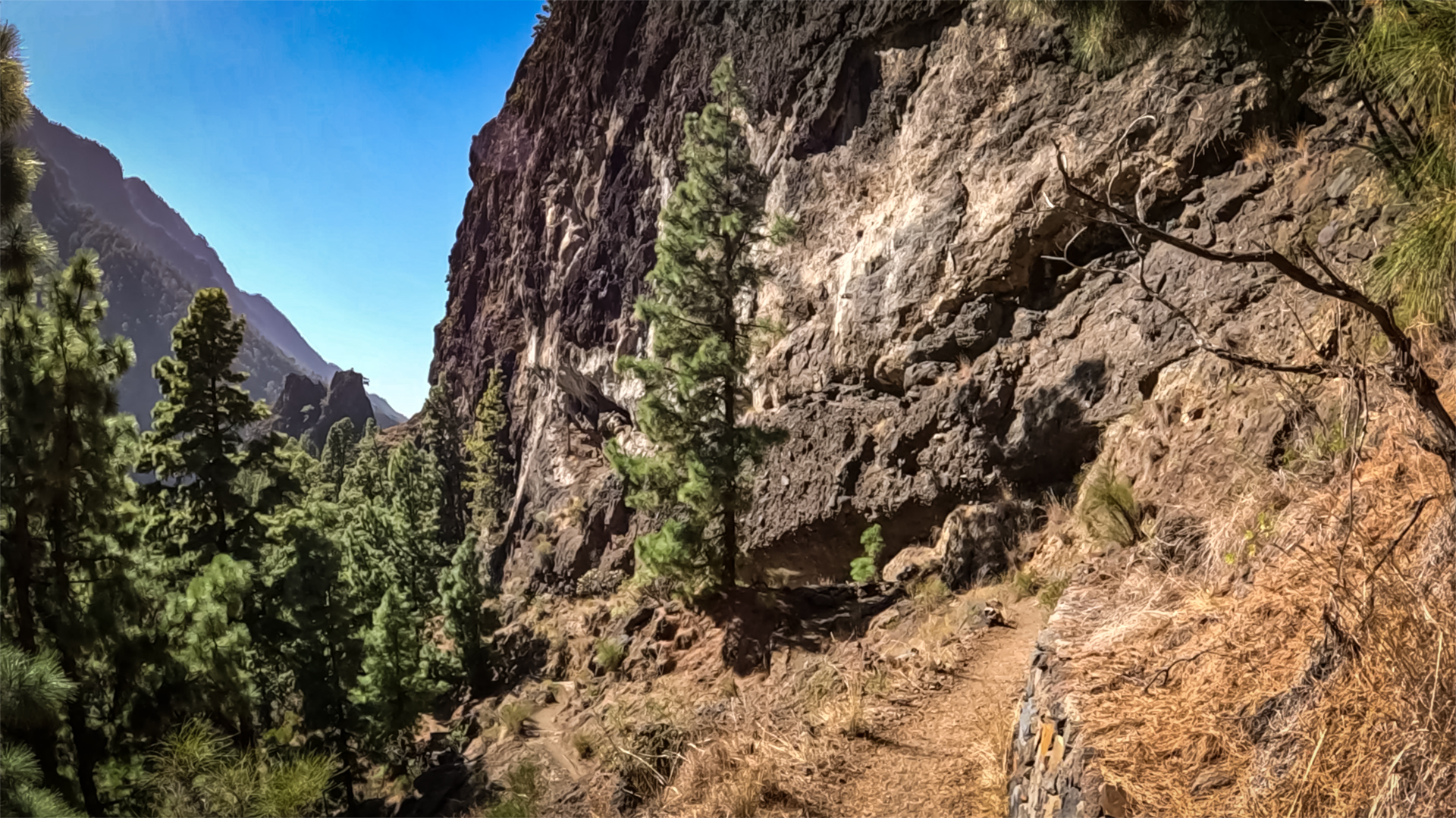 Wanderweg am El Reventón