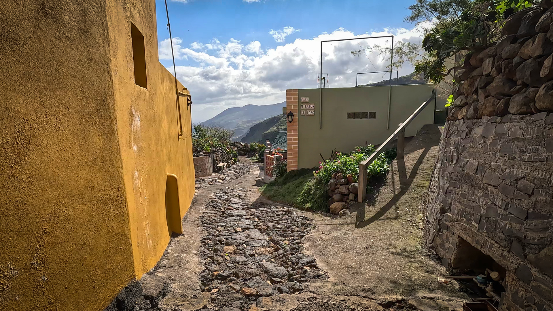 Gasse im Weiler El Tablado im Gemeindegebiet Garafía