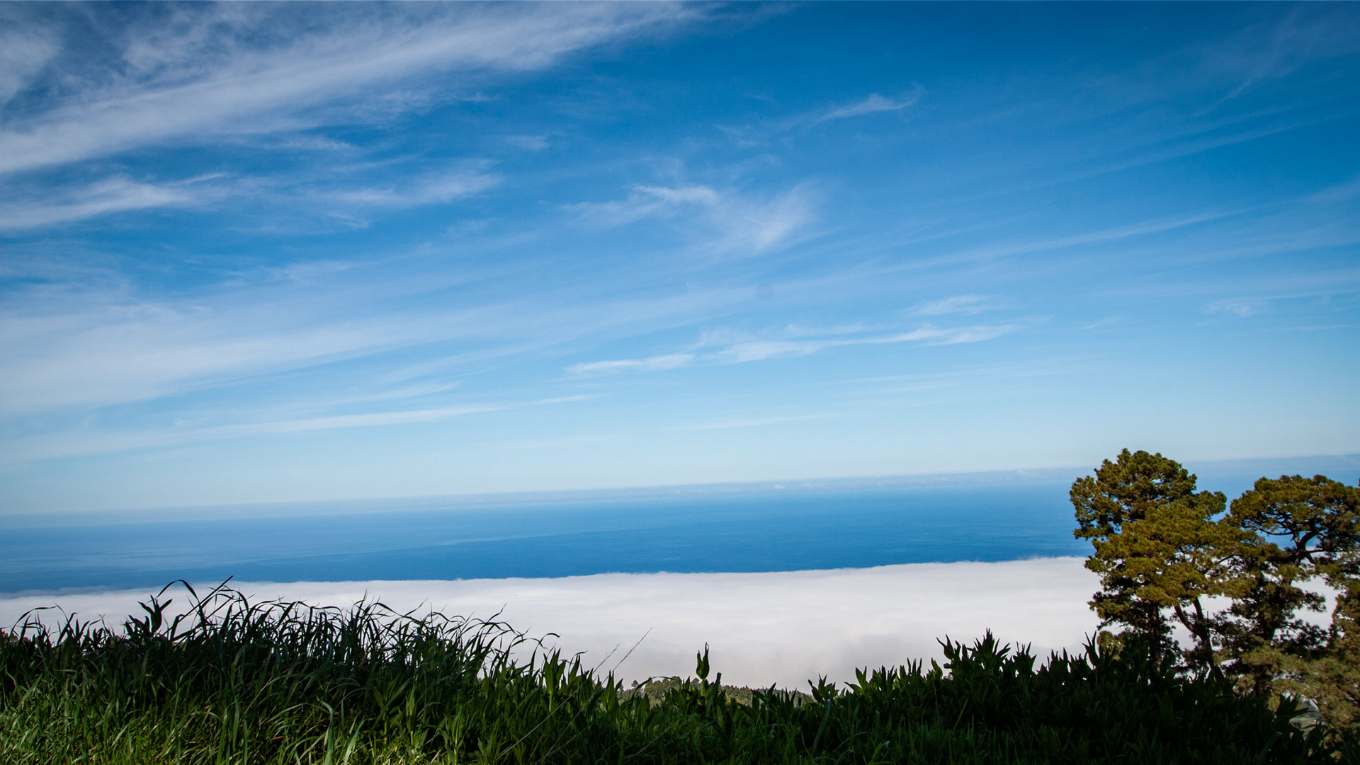 Passatwolken über La Palma – der Nordostpassat bestimmt das Wetter und teilt die Insel in zwei klimatische Hälften