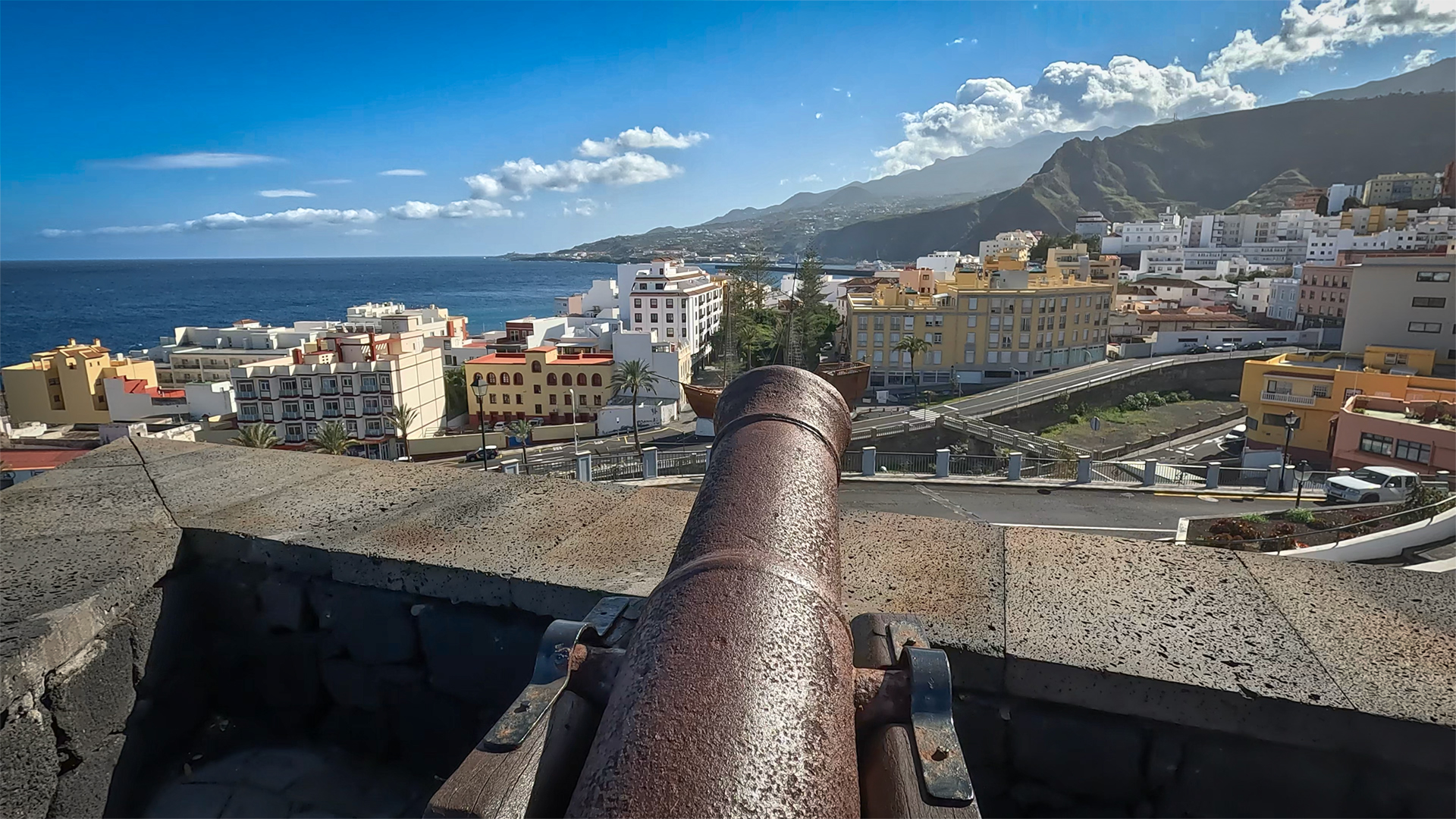 die Wehranlagen des Castillo de La Virgen in Santa Cruz de La Palma