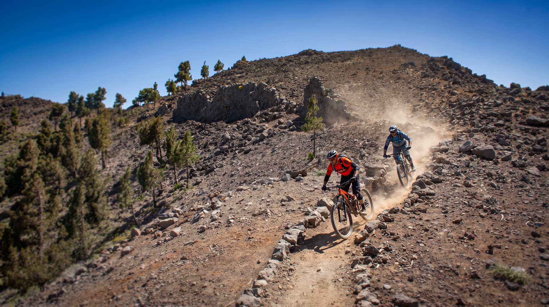 Mountainbiken auf La Palma – extreme Höhenlagen mit langen, technisch anspruchsvollen Abfahrten.