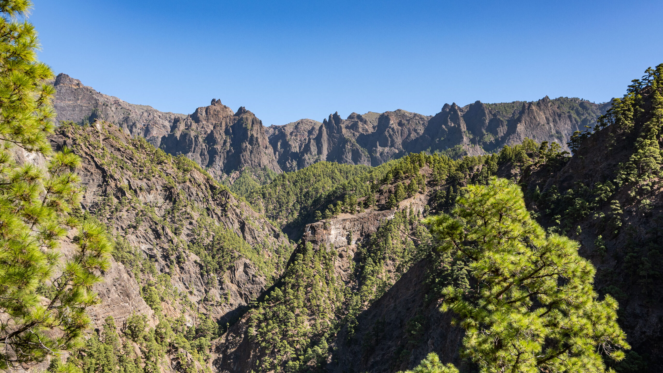 Wanderparadies Caldera de Taburiente – Nationalpark La Palma mit spektakulären Routen für jeden Schwierigkeitsgrad.