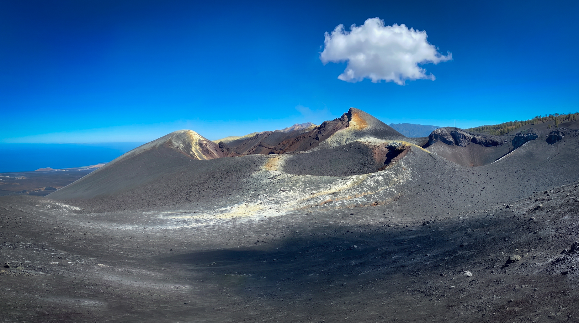 der 2021 entstandene Tajogaite, der jüngste Vulkan der Cumbre Vieja auf La Palma