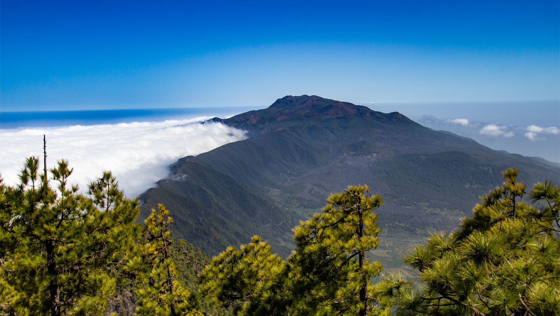 Die Passatwolken teilen La Palma klimatisch in zwei Hälften
