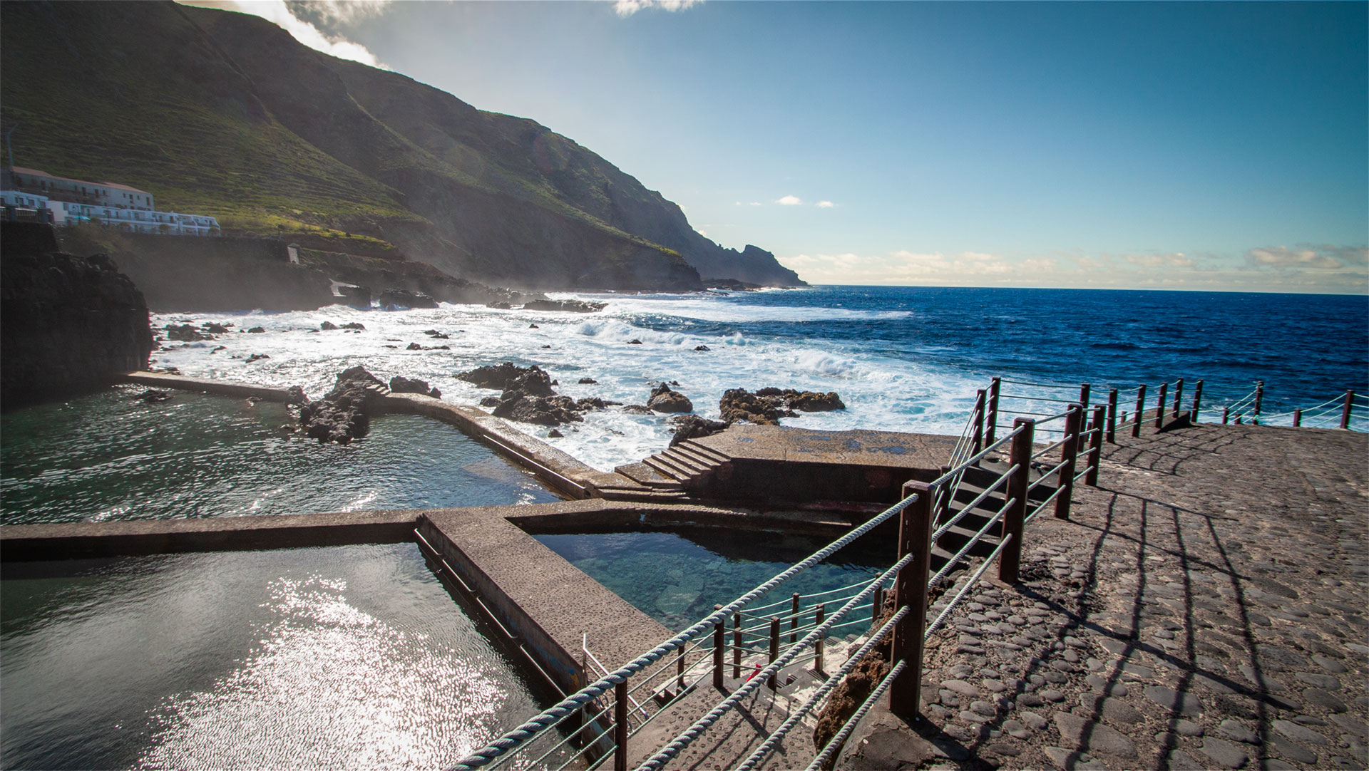 Die Piscinas de La Fajana im Abendlicht – Naturpool bei Barlovento, La Palma