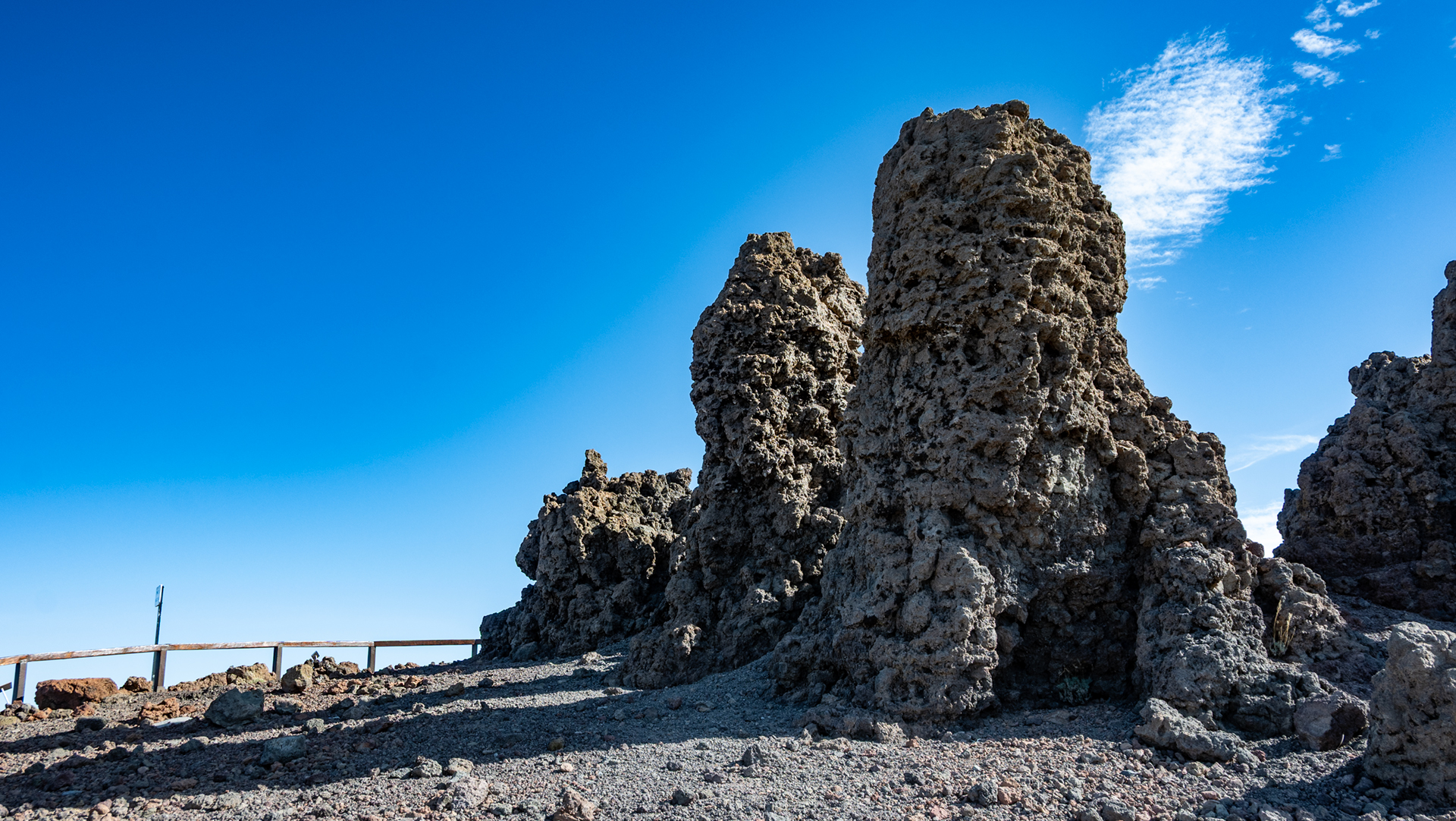 Roque de los Muchachos: Ziel der ersten Etappe GR-131– El Bastón