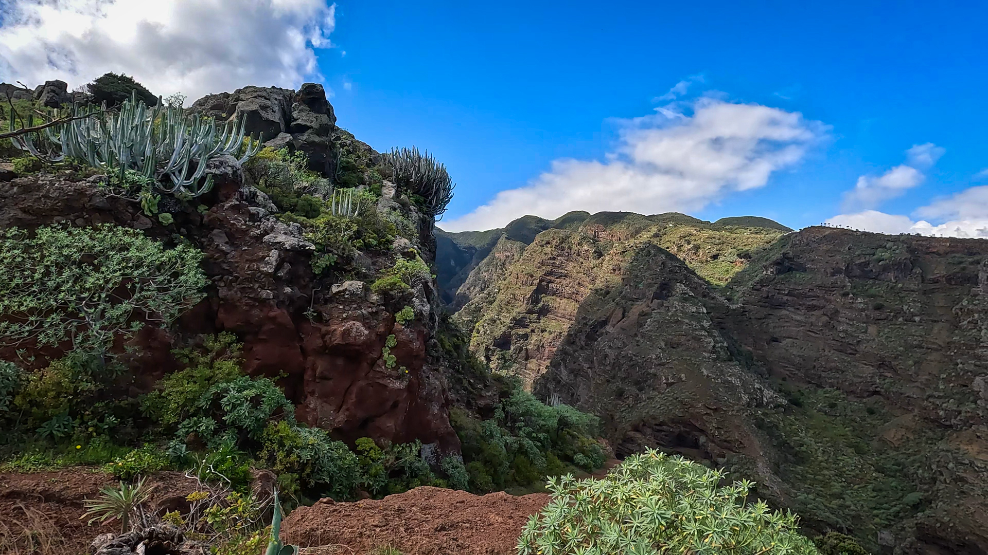 Wanderweg von Tablado in die Schlucht des Barranco Fagundo im Nordwesten La Palmas