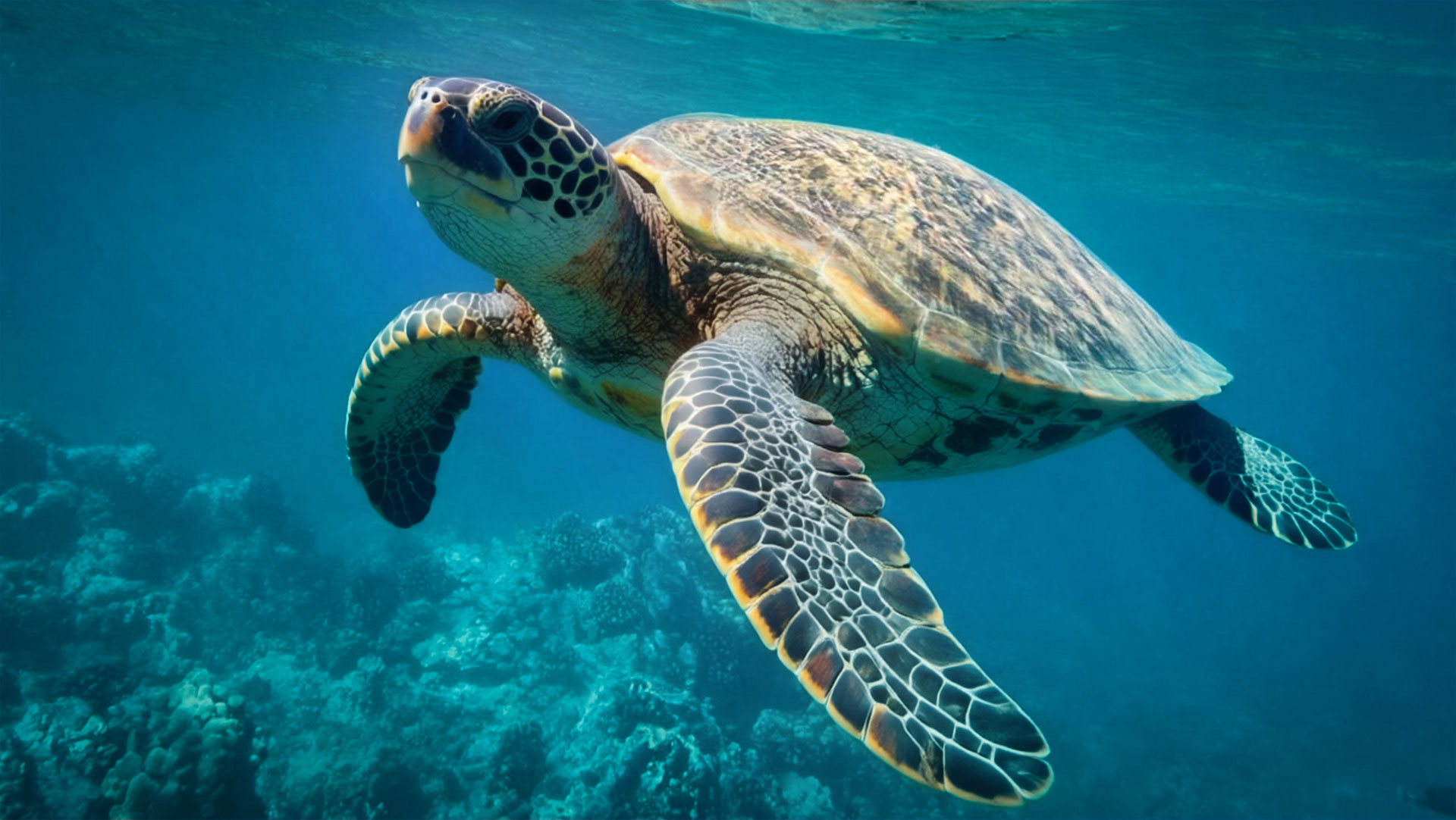 Unechte Karettschildkröte (Caretta caretta)