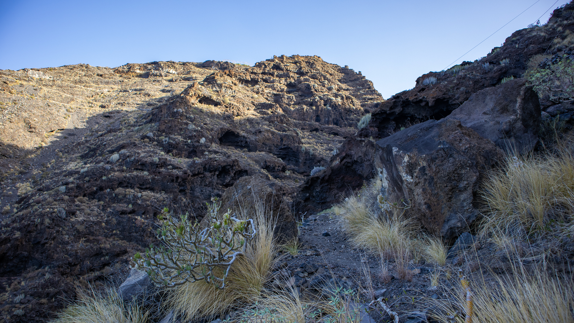 Wanderung durch den Barranco del Jurado.