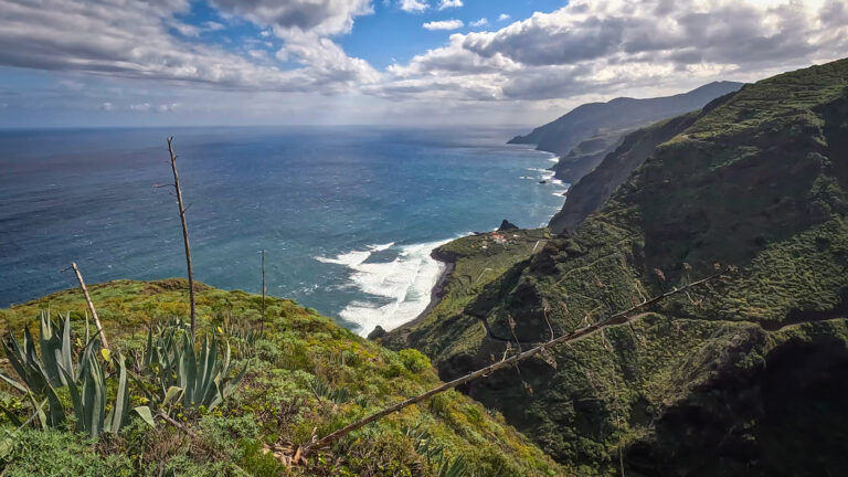 Blick entlang der Wanderroute von El Tablado Richtung Franceses